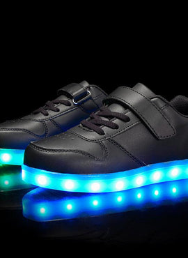 Glowing Night Led Shoes For Kids - Black | Kids Led Light Shoes