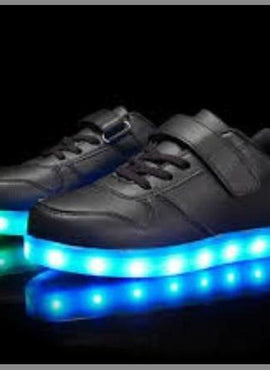 Glowing Night Led Shoes For Kids - Black | Kids Led Light Shoes