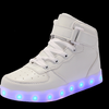 Led Sneakers White 7 Led Light Colors  | Dancing Led Light Shoes  | Kids Led Light Shoes  | Led Light Shoes For Men  | Led Light Shoes For Women | ledlegs.