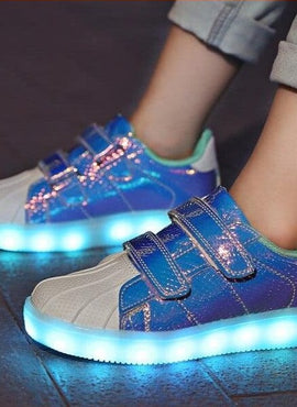 Led Usb Charging Glowing Sneakers For Children
