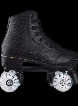Flash Roller Skates Led Lighting Shoes Black  | Led Light Roller Skates