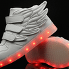 Led Shoes With Flying Straps For Kids - White  | Kids Led Light Shoes  | Led Light Shoes For Girls & Boys | ledlegs.