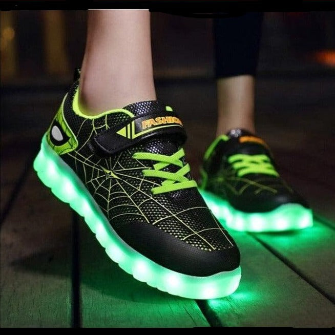 whatagift.com.au Kids Led Usb Recharge Glowing Shoes For Children