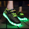 whatagift.com.au Kids Led Usb Recharge Glowing Shoes For Children