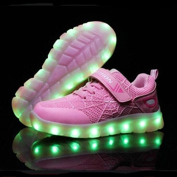 whatagift.com.au Kids Led Usb Recharge Glowing Shoes For Children