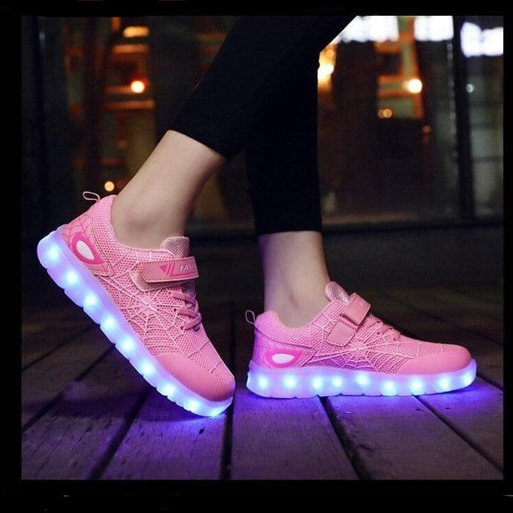 whatagift.com.au Kids Led Usb Recharge Glowing Shoes For Children