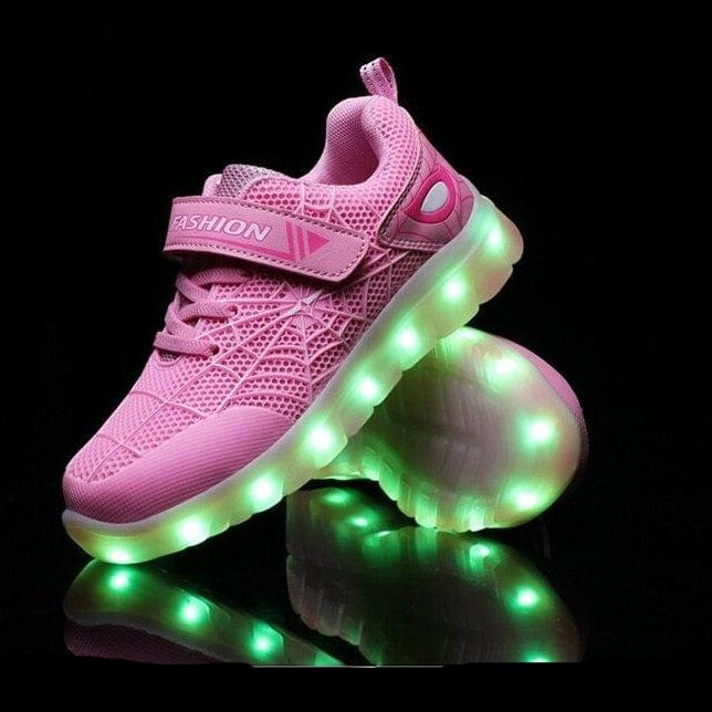 whatagift.com.au Kids Led Usb Recharge Glowing Shoes For Children