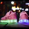 whatagift.com.au Kids Led Usb Recharge Glowing Shoes For Children