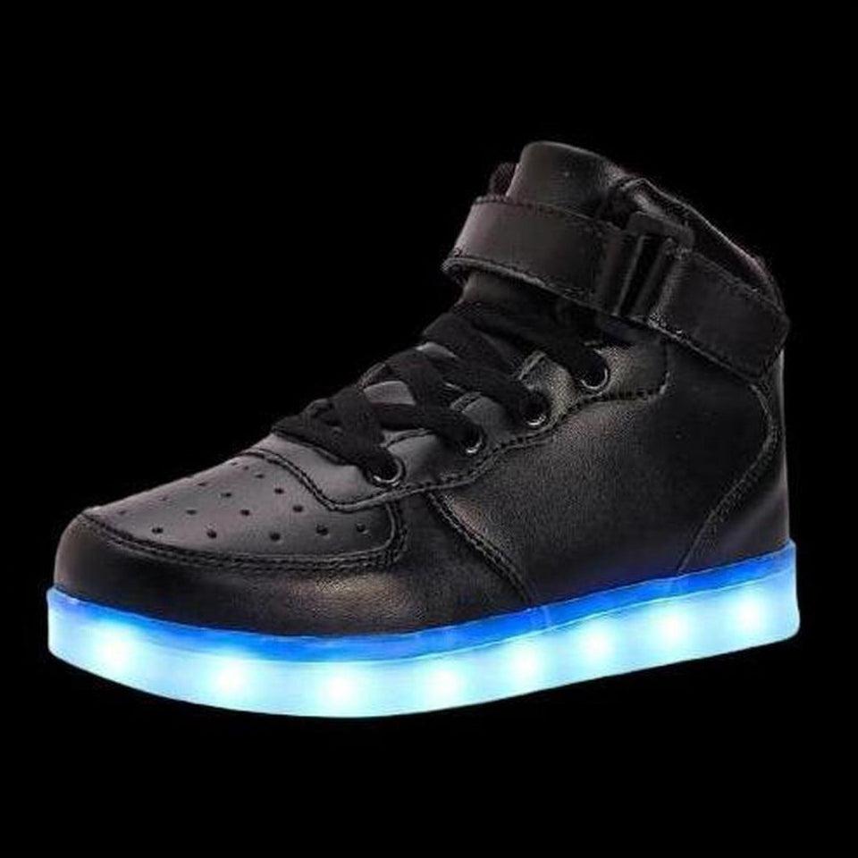 Led Sneakers Black 7 Led Light Colors  | Men & Women Shoes | Led Light Shoes For Men  | Led Light Shoes For Women | ledlegs.