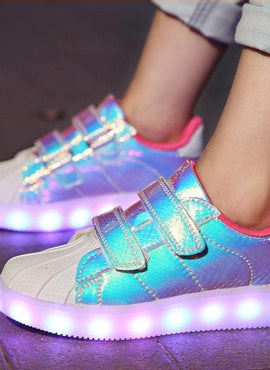 Led Usb Charging Glowing Sneakers For Children