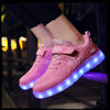 whatagift.com.au Pink / 26 Kids Led Usb Recharge Glowing Shoes For Children